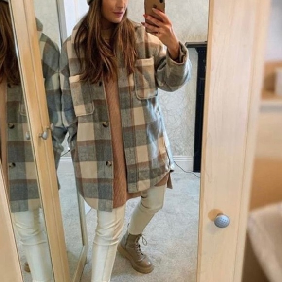 H&M plaid Shacket - Picture 11 of 14